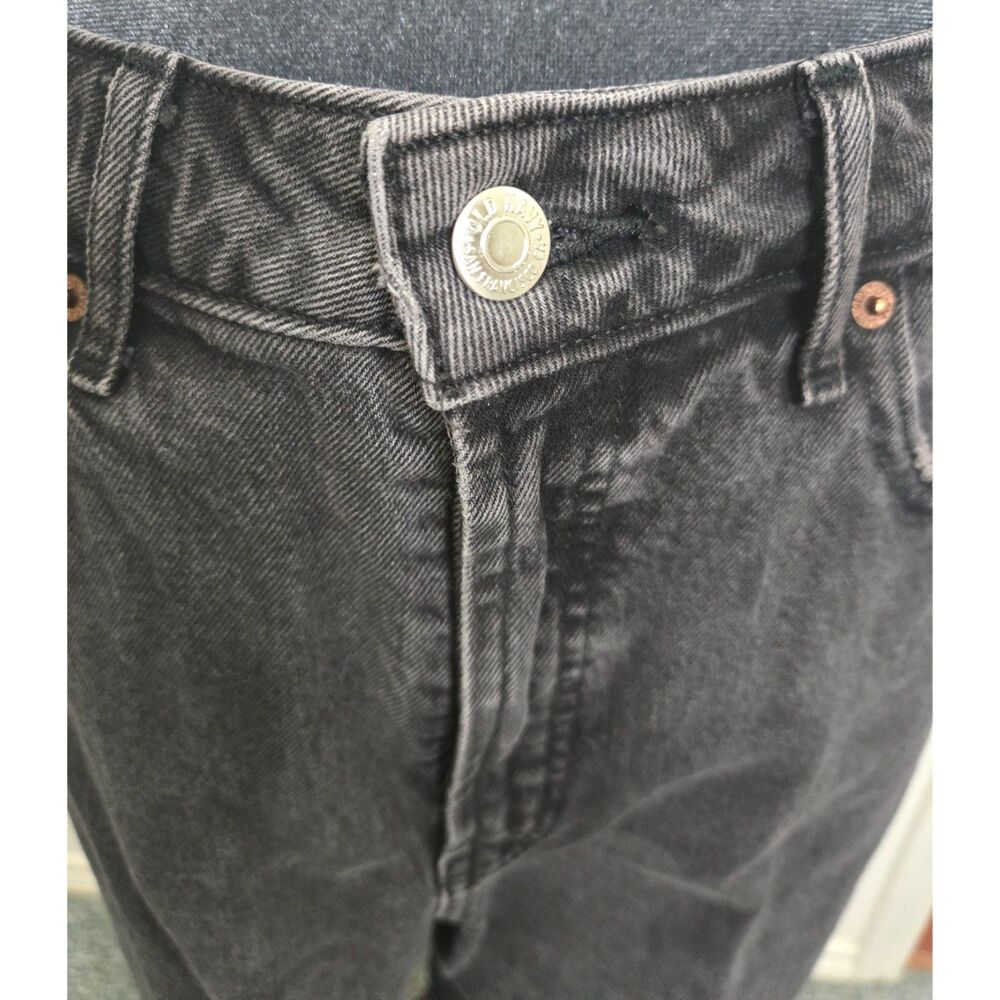Old Navy Sky‑Hi Extra High‑Rise Wide Leg Jeans Size 12 Dark Wash, Smooth Pockets - Picture 5 of 7
